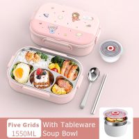 ✚ 316 Stainless Steel Thermal Lunch Box Cute Kawaii Lunch Box Kids Lunch Bag Cartoon Microwave Bento Box Kids Lunch Box for School