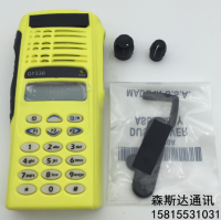 2023 High Quality M walkie-talkie GP338 PTX760 เปลือกหน้าเปลือกสีเหลืองชุดเต็มของสายลําโพงปุ่มบอร์ดจอแสดงผล LCD