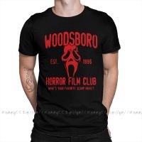 Scream Horror Movie Print Cotton Tshirt Camiseta Hombre Woodsboro Horror Film For Men Shirt Gift Gildan