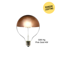 หลอดไฟ LED G95 Hg Pink Gold 4W (แพ็คละ 6 หลอด)