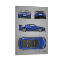 Alpine A110 II GTR ภาพวาดผ้าใบที่มีธีม,การตกแต่งห้องในอุดมคติ,โปสเตอร์ที่มีสไตล์สำหรับบ้านสมัยใหม่