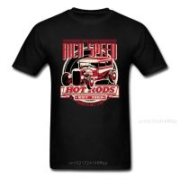 Hot Rods Print Men Black T-Shirt Old Car Cartoon Classic Male Tops Tees Speed Driver Crazy Summer Custom Group T Shirt