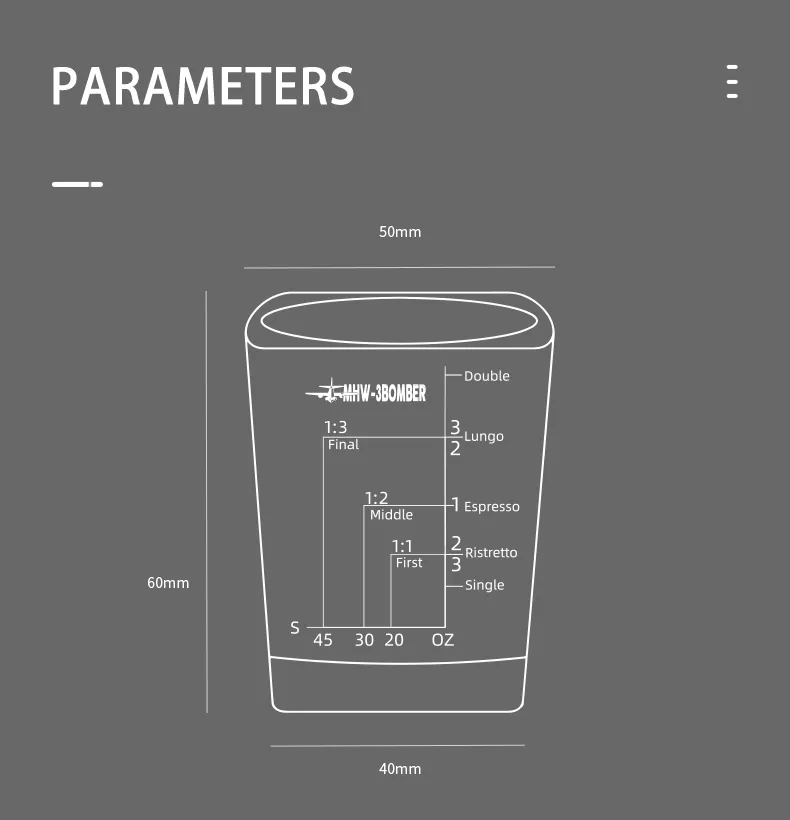 2 Oz Shot Glass For Single Shot of Ristretto Heavy Base Square Coffee Glass  Espresso Cup 60ml Clear Shot Glasses Measuring Cup - AliExpress