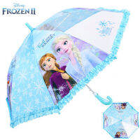 Frozen2 Princess Lace Umbrella 5-17 Year Old Design Print 3D Sun Rainy Cute Long Handle Boy Girl Kids Umbrella Academy