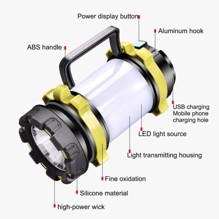 ไฟฉาย-led-แบบแขวนขนาด800lm-สำหรับใช้ในไฟฉายชาร์จยูเอสบีแบบพกพาได้นานถึง16ชม-สำหรับเดินป่าตกปลานอกสถานที่