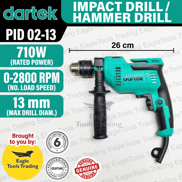 Dartek Impact Hammer Drill PID 02-13 | Lazada PH