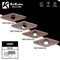 KaKarot 10pcs Carbide Insert VBMT160404 VBMT160408 สแตนเลสสตีลกลึง เครื่องมือ ผู้ถือ Boring Bar CNC Cutter