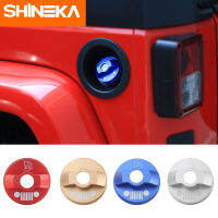 SHINEKA Tank Covers Aluminum Alloy Car Gas Inner Fuel Tank Cap Decorative Cover Stickers For Jeep Wrangler JL 2018+ Car Styling