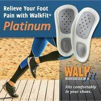 Walk Fit Platinum แผ่นพื้นรองเท้าแทรกขนาด แผ่นเสริมมีให้เลือกถึง 3 ระดับการใช้งาน แผ่นรองแก้ปวด