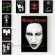 ใหม่ HD Marilyn Manson Band โปสเตอร์: ผ้าใบขนาดใหญ่พิมพ์สำหรับห้องนอน Wall Art