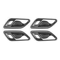 For 2023+ Carbon Fiber Inner Door Handle Bowl Frame Trim Stickers Interior Decoration Accessories