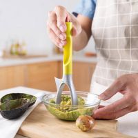 GUUE 5 in 1 Quick Durable Kitchen Multi Function PP Fruit Core Remover Avocado Shredder Dragon Fruit Vegetable Masher