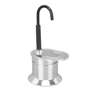 Mocha Pot With Aluminum Single Spout, Diy Tube Coffee Pot Cup Set