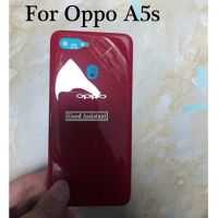 6.2นิ้วสำหรับ OPPO A5S CPH1909/AX5S CPH1920ฝาหลังปิดโทรศัพท์หลังประตูแก้วฝาหลังอะไหล่ทดแทนที่อยู่อาศัย