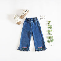 Little Perin กางเกงยีนส์เด็ก Floewr Jeans