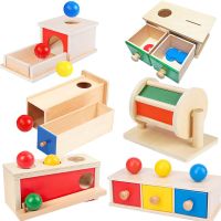 Montessori Kids Wooden Coin Box Drawer Game Science Educational Toys Preschool Training Baby Early Learning Teaching Aids Toy