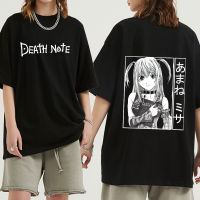 Japanese Anime Death Note Funny T Shirt Men Misa Amane Tshirt Graphic Tshirt Cool Manga Hop Gildan Spot 100% Cotton