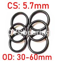 NBR O Ring Seal Gasket Thickness CS 5.7MM OD 16~45MM Nitrile Butadiene Rubber Spacer Oil Resistance Washer Round Shape Gas Stove Parts Accessories