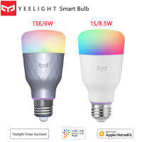 Yeelight หลอดไฟอัจฉริยะหลากสี App รีโมทคอนล Smart Home Life 8.5W 800lm หลอดไฟ WIFI สำหรับโคมไฟตั้งโต๊ะห้องนอนผ่านแอพ Mijia มือถือ *