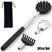 3Pcs Portable Detachable Back Scratcher Massager Claw Telescopic Back Scratcher for Convenient Scratching Massage Relaxation