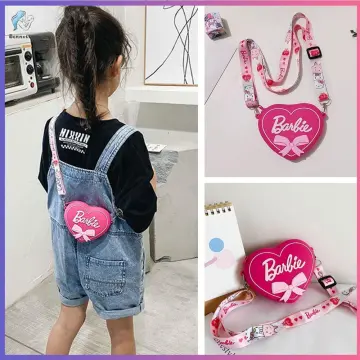Doll Barbie Shape Cute Fashionable Handbag Shoulder Bags Small Coin Purse  Crossbody Bags Children Kids Girls Toddler baby Girls Little Girls Pink  Soft Plush Material Zipper Pack of 1 (30 x 18 x 5 CM)