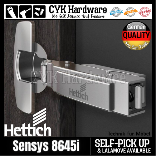 Hettich *Unsprung* Full Overlay Hydraulic Kitchen Furniture Soft Close Concealed Door