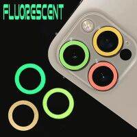 100PCS Fluorescent Camera lens For IPHONE 14 13 12 11 Pro Max mini 3D Luminous Back Camera lens Tempered Glass screen protector  Screen Protectors