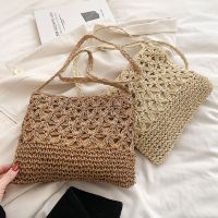 【CC】 Woven Knitted Handbags Fashion Hollow Messenger Bohemia Beach Shoulder Crossbody