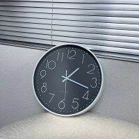 นาฬิกาติดผนังสีดำเงียบศิลปะห้องแก้ว Reloj Cocina ตกแต่ง