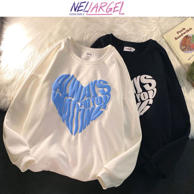 NELLARGEL Women Letter Designer Love Y2k Hoodies 2022 Female Harajuku Korean Fashion Sweatshirts Girl Vintage Streetwear Hoodie