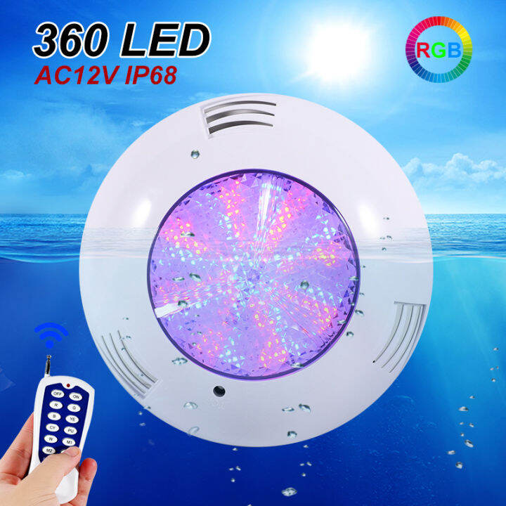 RGB LED Swimming Pool Light Underwater AC12V Submersible Waterproof IP68 Spotlights for Pool