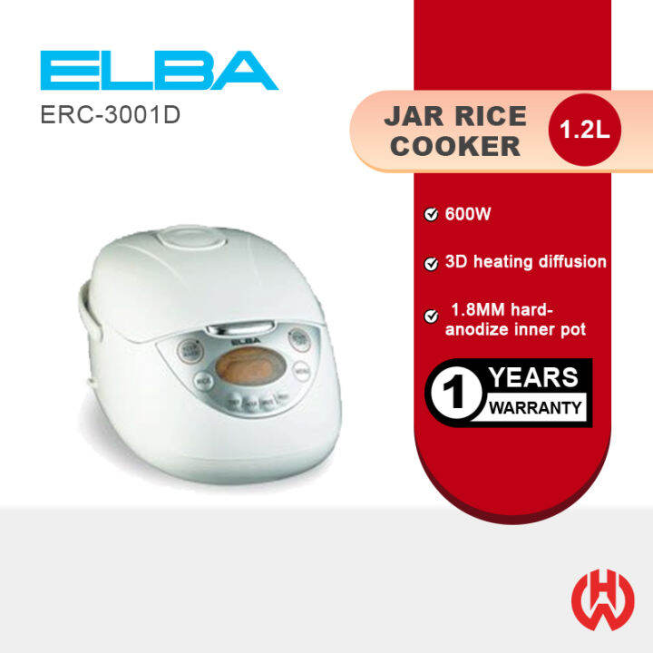 ELBA 1.2L 600W MULTI MENU RICE COOKER ERC3001D Lazada