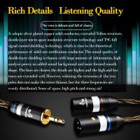 hifi 3.5mm to 2xlr cable high end silver-plated Stereo 3.5 aux to dual xlr audio cable