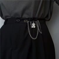 the chain pin accept waist trousers artifact belt fat big change is invisible fixed female