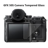 GFX 50S สำหรับกล้อง GFX50S Fujifilm กระจกเทมเปอร์กระจกติดด้วยตนเองจอแสดงผล LCD หลัก + กรอบฟิล์มปกป้องป้องกันหน้าจอข้อมูล