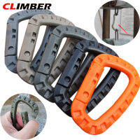 CLIMBER 【 COD ในสต็อก】5ชิ้น/แพ็คคาราบิเนอร์ปีนเขาพลาสติก D-Ring พวงกุญแจคลิปโซ่ตะขอตั้งแคมป์หัวเข็มขัดสแนป