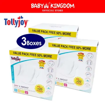 Tollyjoy Day & Night Disposable Nursing Pads (60pcs/box) – Kiddy Palace