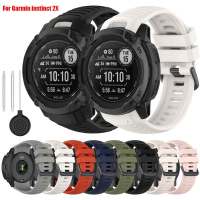 สายนาฬิกาซิลิโคน22มม. สำหรับ Garmin Instinct สายรัด2X สายรัดข้อมือนาฬิกาอัจฉริยะสายรัดข้อมือสำหรับเล่นกีฬาเปลี่ยนสายรัดข้อมือ