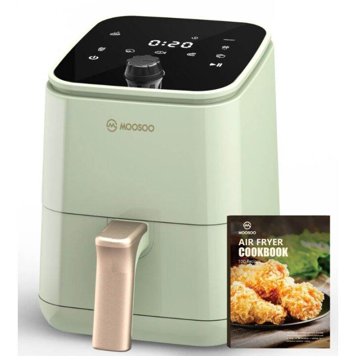 MOOSOO Air Fryer 2 Quart , 1200W Oilless Digital Air Fryer With