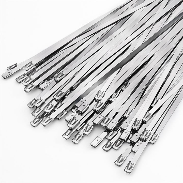 20-40pcs-stainless-steel-cable-ties-reusable-self-sealing-fastening-ring-cable-tie-multi-purpose-metal-hardware-cable-organizer