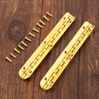 ▤ 2pcs 100mm Cabinet Drawer Door Long Hinges Support Antique Jewelry Wood Boxes Decorative Hinges Furniture Hardware With Screws