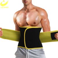 LAZAWG Mens Waist Trainer Belt Neoprene Slimming Belt Fat Burning Body Shaper Weight Loss Waist Cincher Slimming Shapewear