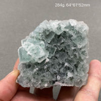 100 ธรรมชาติจีนฝูเจี้ยนสีเขียว Vitreous Fluorite แร่มาตรฐานคริสตัลแร่ตัวอย่างอัญมณี