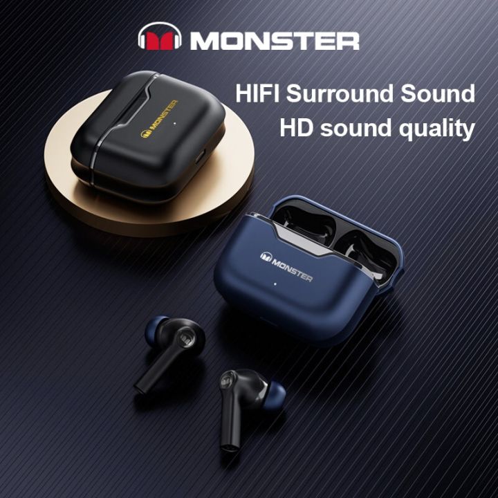 หูฟังหูฟังบลูทูธ-true-wireless-xkt02มอนสเตอร์-ipx5หูฟังเล่นเกมพร้อมไมโครโฟนเพลงไฮไฟ-hd