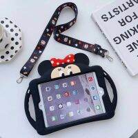 （Hoshi electron） Disney BlackMinnieCover พร้อมกรอบรองรับสำหรับ IPad 10.2 2019 IPad 2 3 4 9.7 2017IPad2 9.7เคส