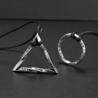 Mobius Time Loop Folding Silver-Plated Geometric Pendant Necklace Men and Women Couple Trend Leisure Jewelry Gift Fashion Chain Necklaces