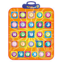 Children Music Dance Mat Puzzle Early Education Children Foot On The Alphabet Baby Dance Blanket Multi-Function Playmat