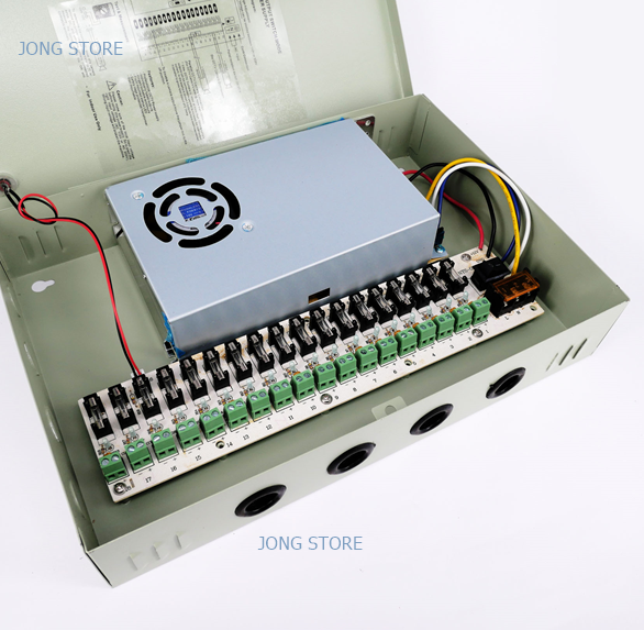 ตู้จ่ายไฟ-dc12v-20a-switching-power-supply-สำหรับกล้องวงจรปิด-10-18-ตัว-0358