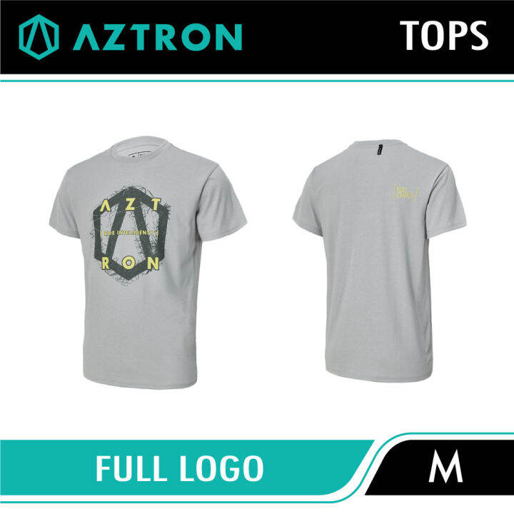 aztron-full-logo-size-m-เสื้อยืด-เสื้อยืดคอกลม-เนื้อcotton-100-เบาสบาย-แห้งง่ายไม่เหม็นอับ