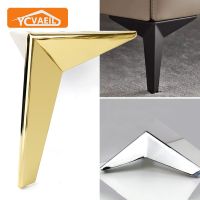 4Pcs Metal Furniture Table Legs for Sofa Chair Bed Dresser TV Cabinet Feet Black Gold Height 10/13/15/17cm Furniture Hardware Furniture Protectors Rep